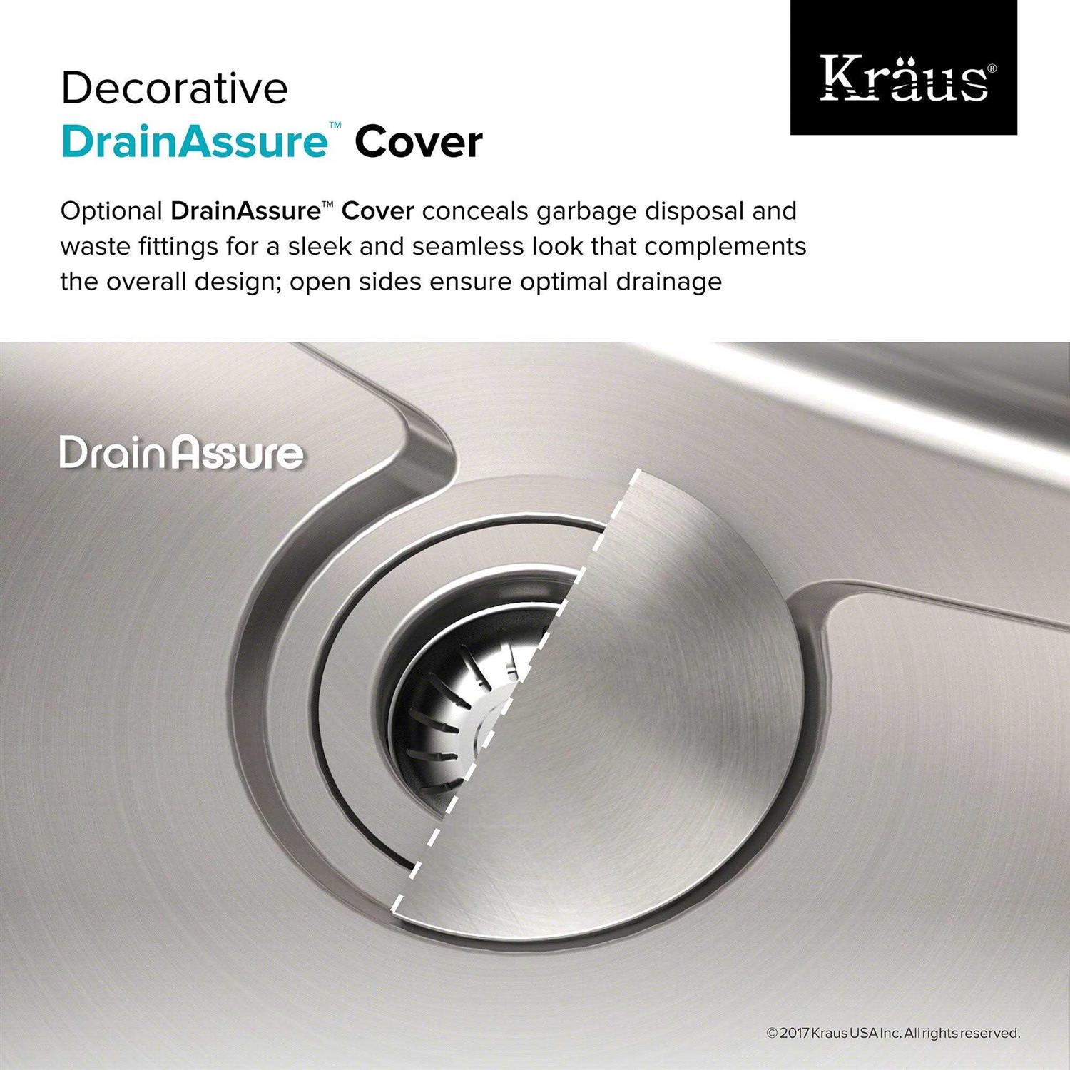 Kraus Dex 33 Undermount 16 Gauge Stainless Steel Double Bowl Kitchen Sink KA1UD33B - Cheap Fitting
