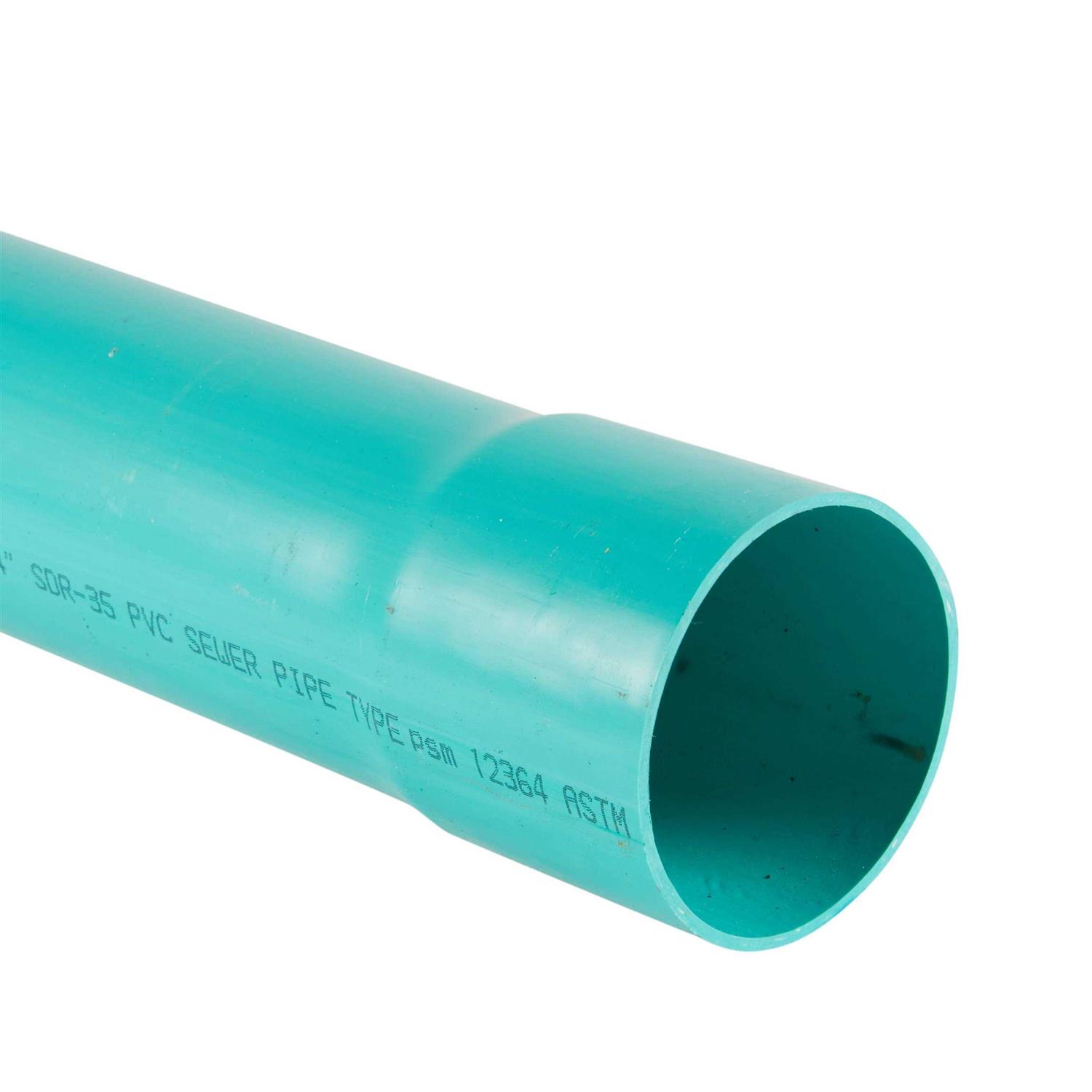 Charlotte Pipe 4-in x 10-ft Sewer Main PVC Pipe - Cheap Fitting