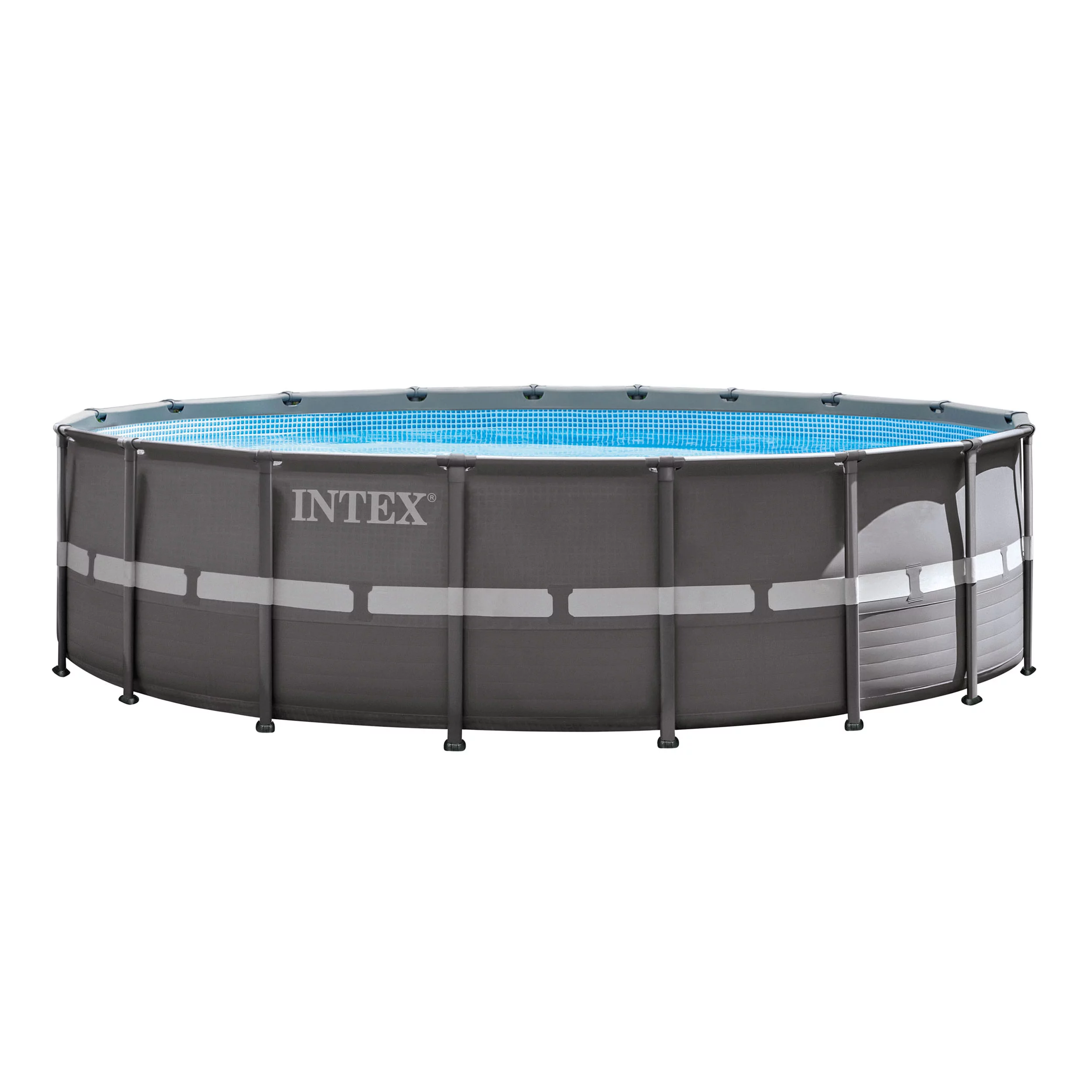 Intex 18ft X 52in Ultra Frame Pool Set with Sand Filter Pump, Ladder, Ground Cloth & Pool Cover - Cheap Fitting