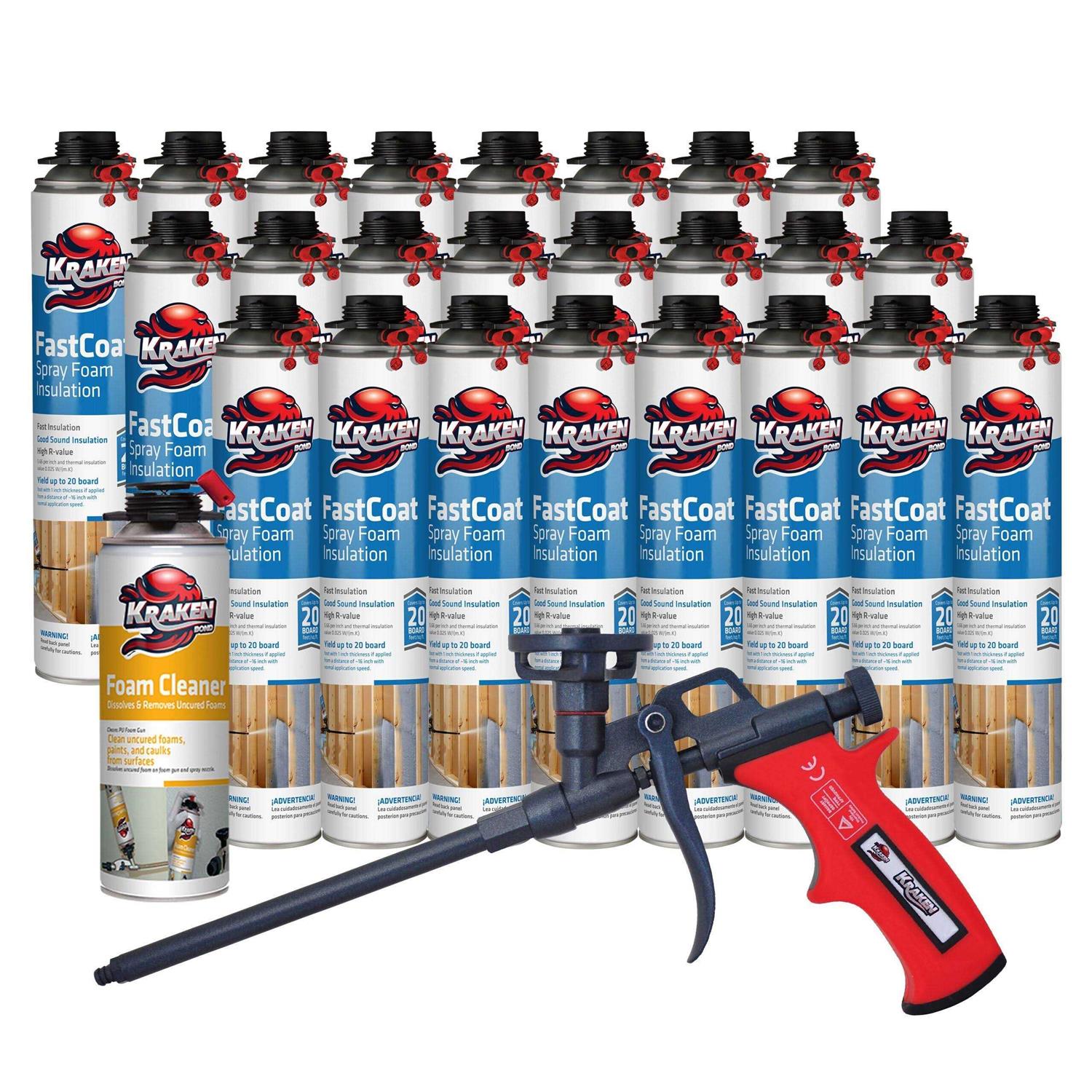 Krakenbond Fastcoat Insulation Spray Foam Pack Can - Cheap Fitting