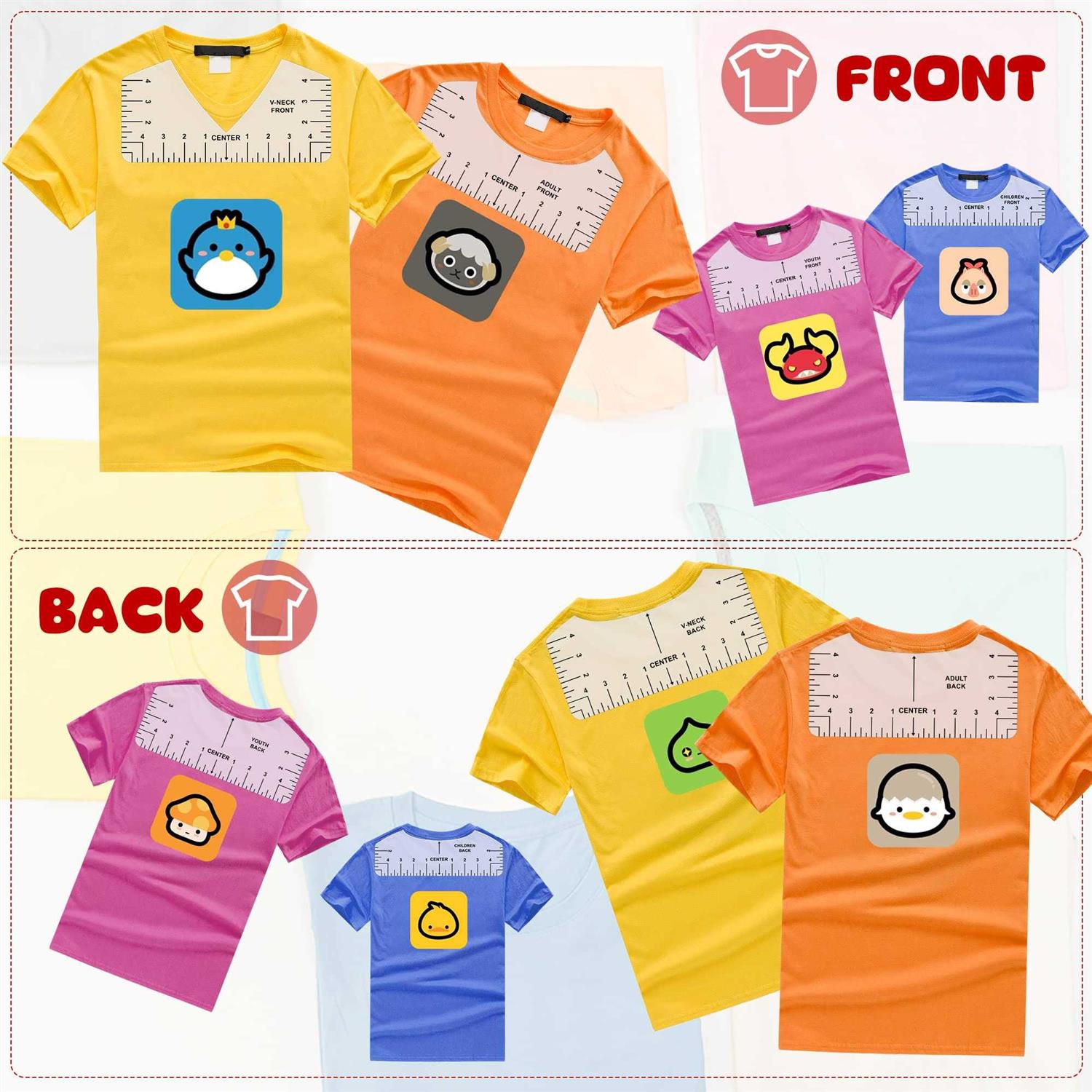 FeiTianNiu 10 pcs Tshirt Ruler Guide Vinyl Alignment Tool Sublimation Accessories - Cheap Fitting