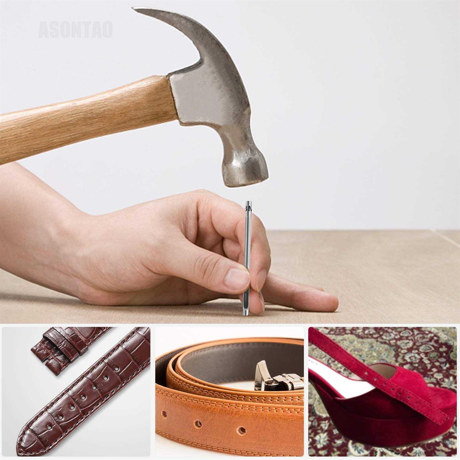 Leather Hole Punch Leather Stitching Punch Tool for Leather Watch Band - Cheap Fitting