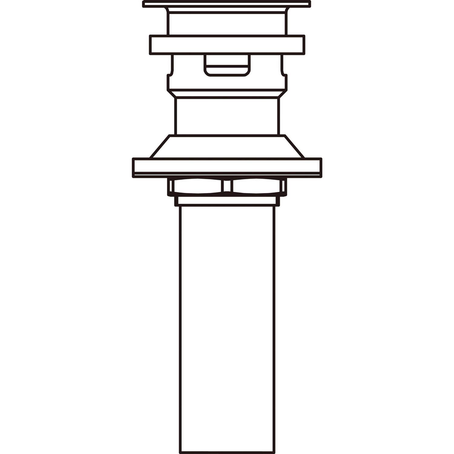 Delta Push Pop-Up with Overflow 33W576 - Cheap Fitting
