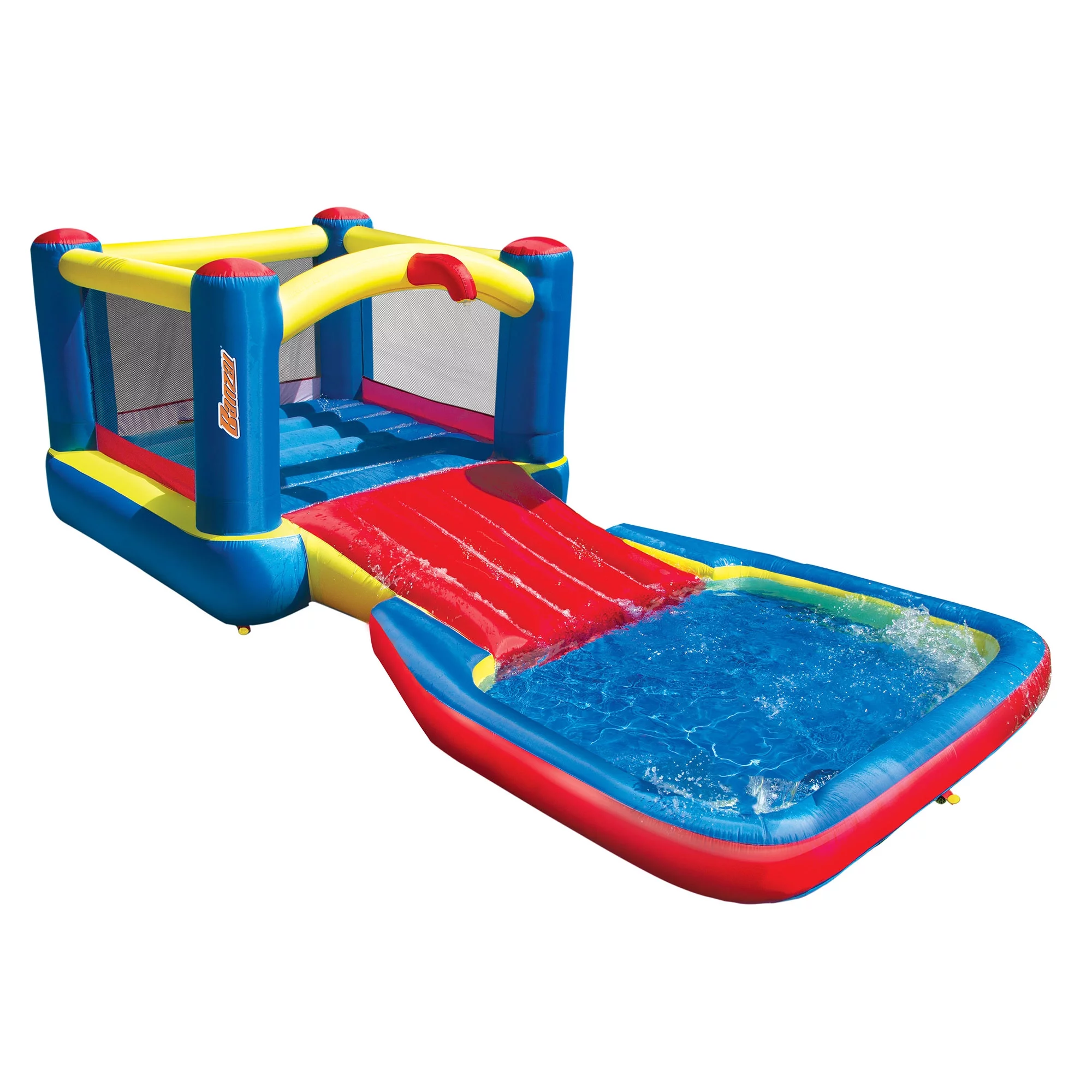 Banzai Bounce N Splash Outdoor Water Park Aquatic Activity Play Center - Cheap Fitting