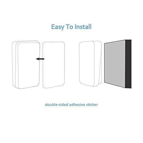 Wireless Doorbell Waterproof AURTEC Door Chime Kit with 2 Plug-in LED Flash Receivers & 1 Press Self-Powered Transmitter - Cheap Fitting