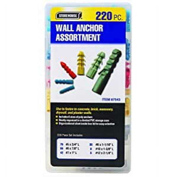 220 Piece Wall Anchor Assortment Storehouse - Cheap Fitting