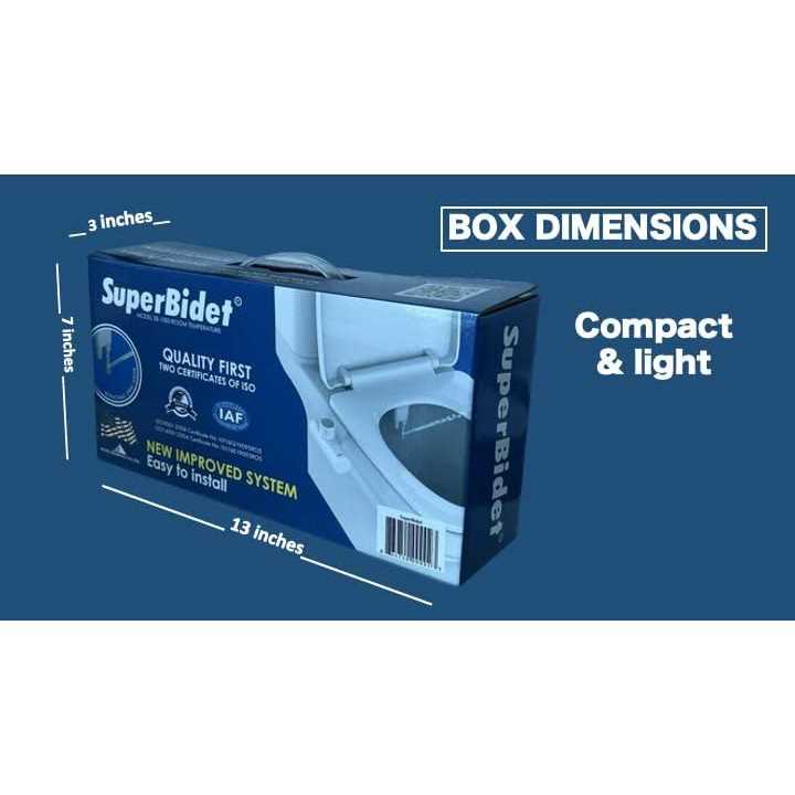 SuperBidet – Quality bidet attachment, elegant design Dual nozzle for front and rear fresh water wash. Non-electric and retractable sprayers - Cheap Fitting