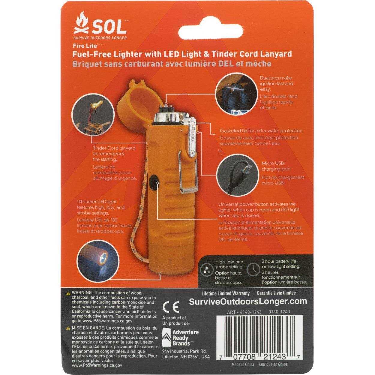 Survive Outdoors Longer Fire Lite Fuel Free Lighter - Cheap Fitting