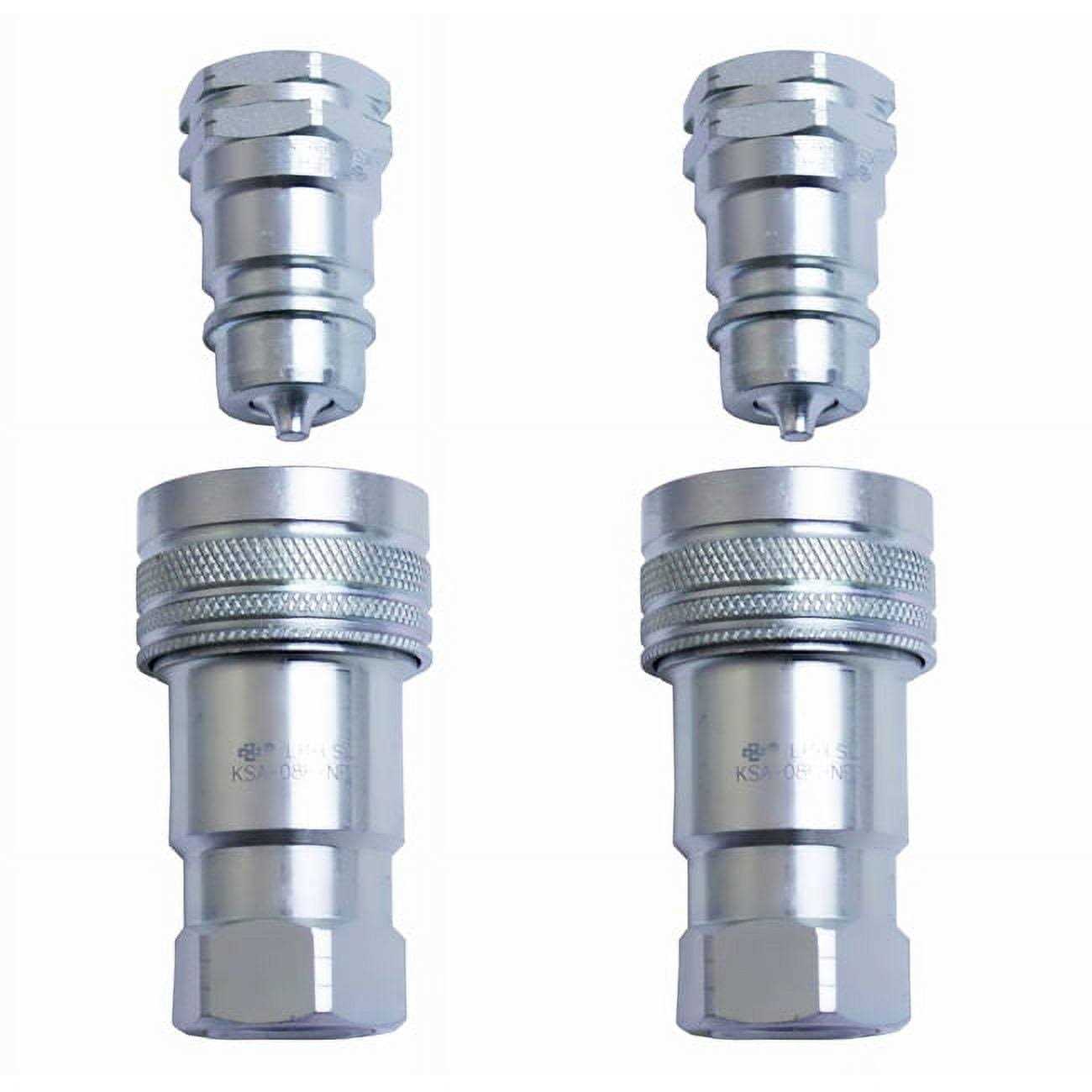 Titan Attachments 1/2 Hydraulic Ag Quick Couplers Interchange 4050-4 & 8010-4 Pioneer Pair - Cheap Fitting