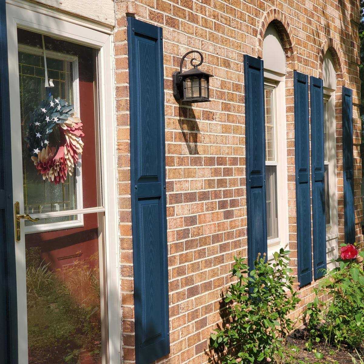 Lifetime Vinyl Standard 2 Equal Panels Raised Panel Shutters Ekena Millwork - Cheap Fitting