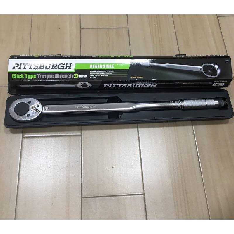 Pittsburgh 3/4 in. Drive 50-300 ft. lb. Click Torque Wrench 63883 - Cheap Fitting