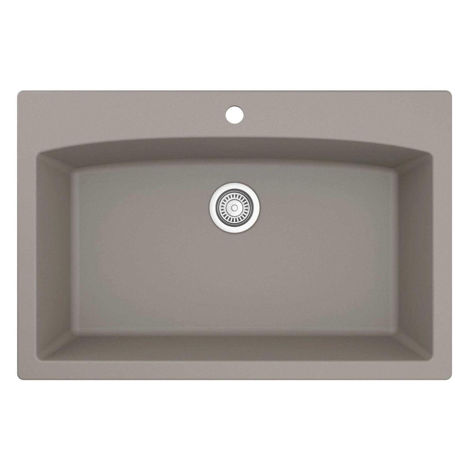 Karran Drop-In Quartz Single Bowl Kitchen Sink QT-712 - Cheap Fitting