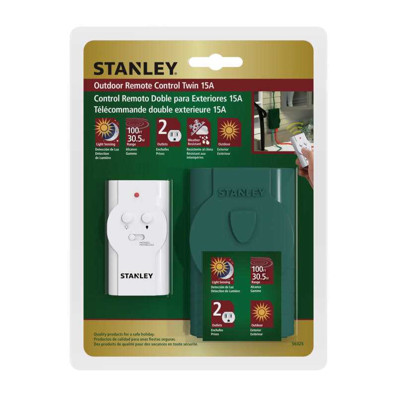 Stanley Outdoor Remote Control Twin - Cheap Fitting