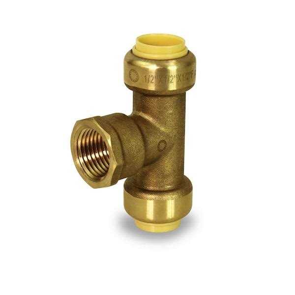 The Plumber’s Choice Push to Connect Push x Female Tee Pipe Fitting for Pex, Copper and CPVC Piping - Cheap Fitting