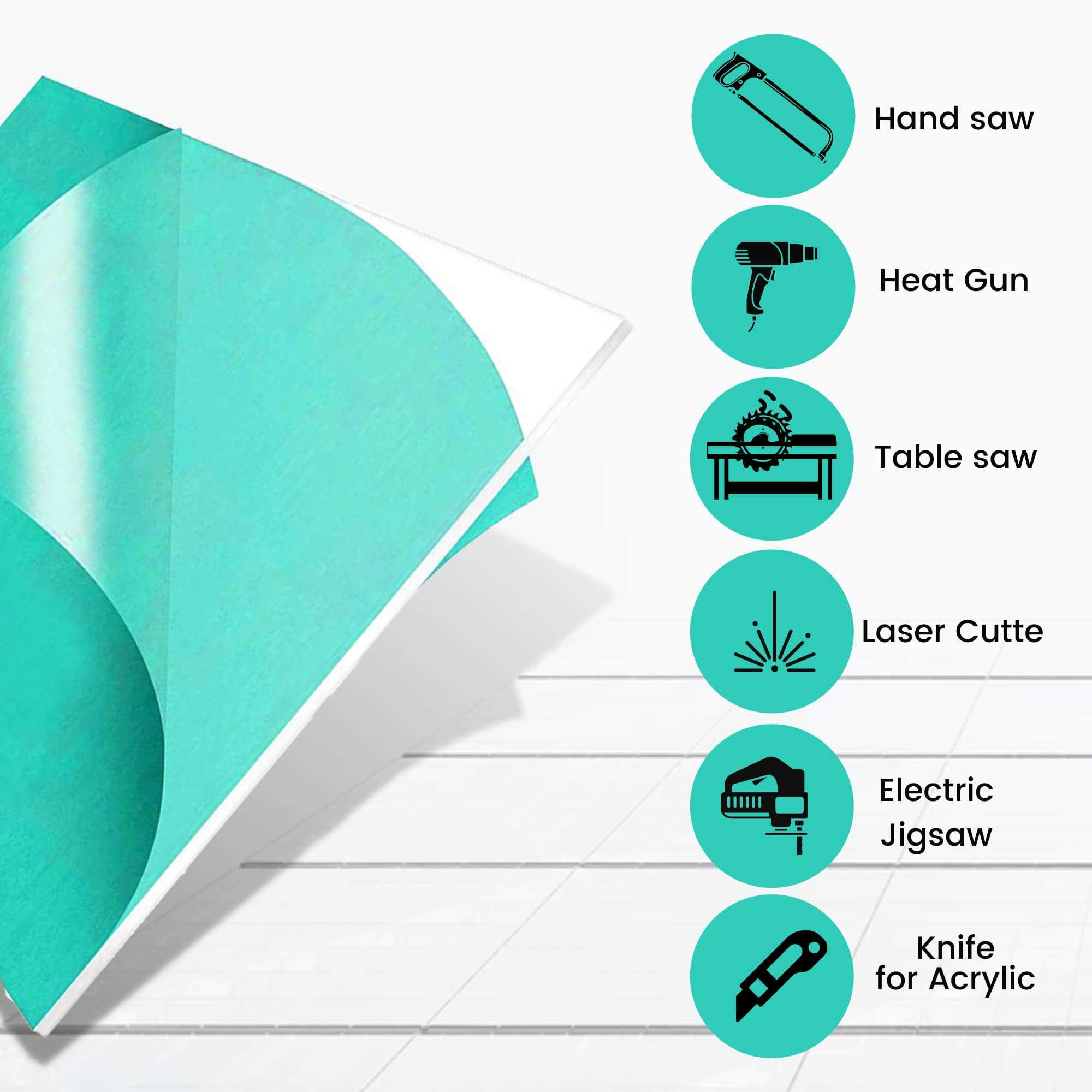 CALPALMY Clear Acrylic Plexiglass Thick Craft Projects, Signs and More - Cheap Fitting