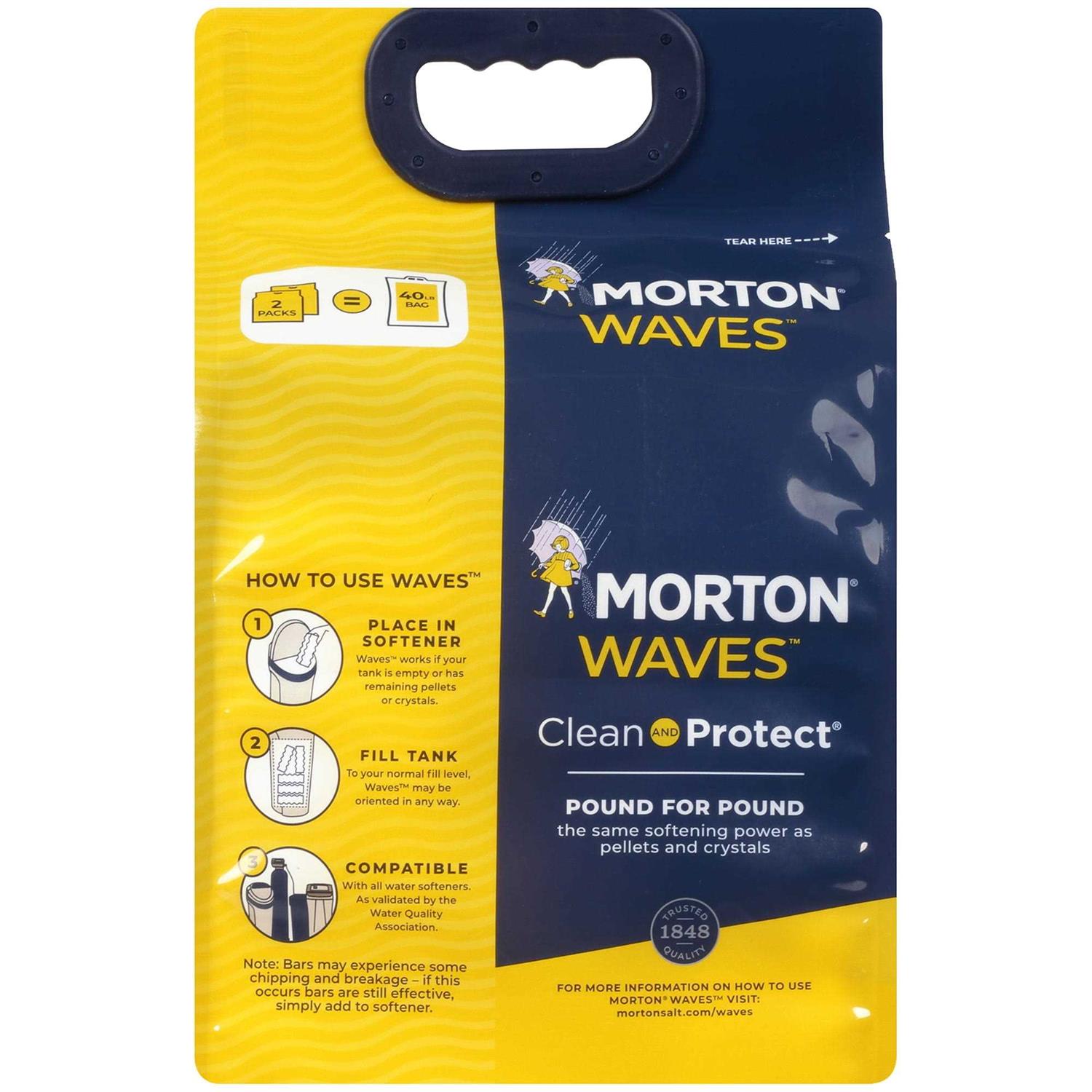 Morton Waves Water Softener Salt Bars - Cheap Fitting