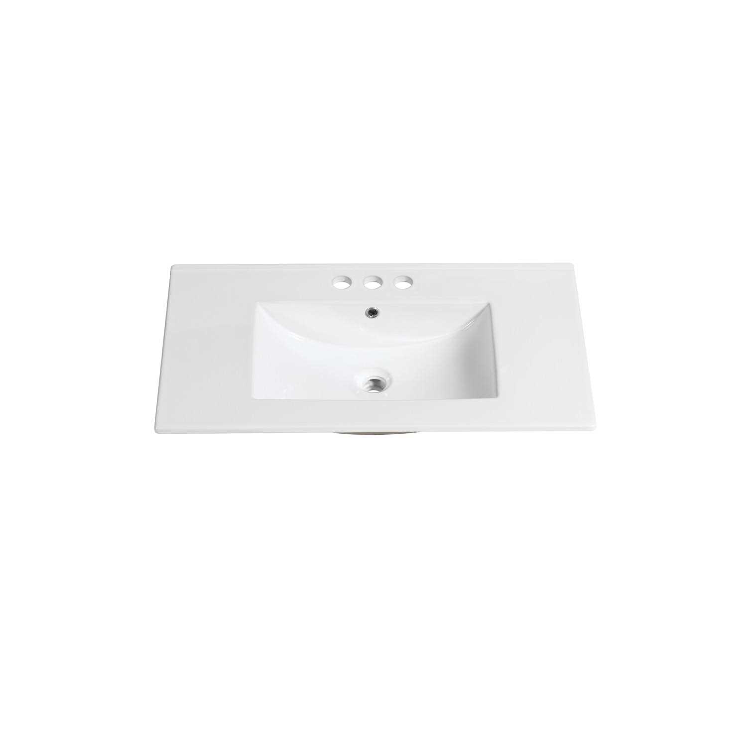 Saint Birch Single Bathroom Vanity Top With Sink - Cheap Fitting