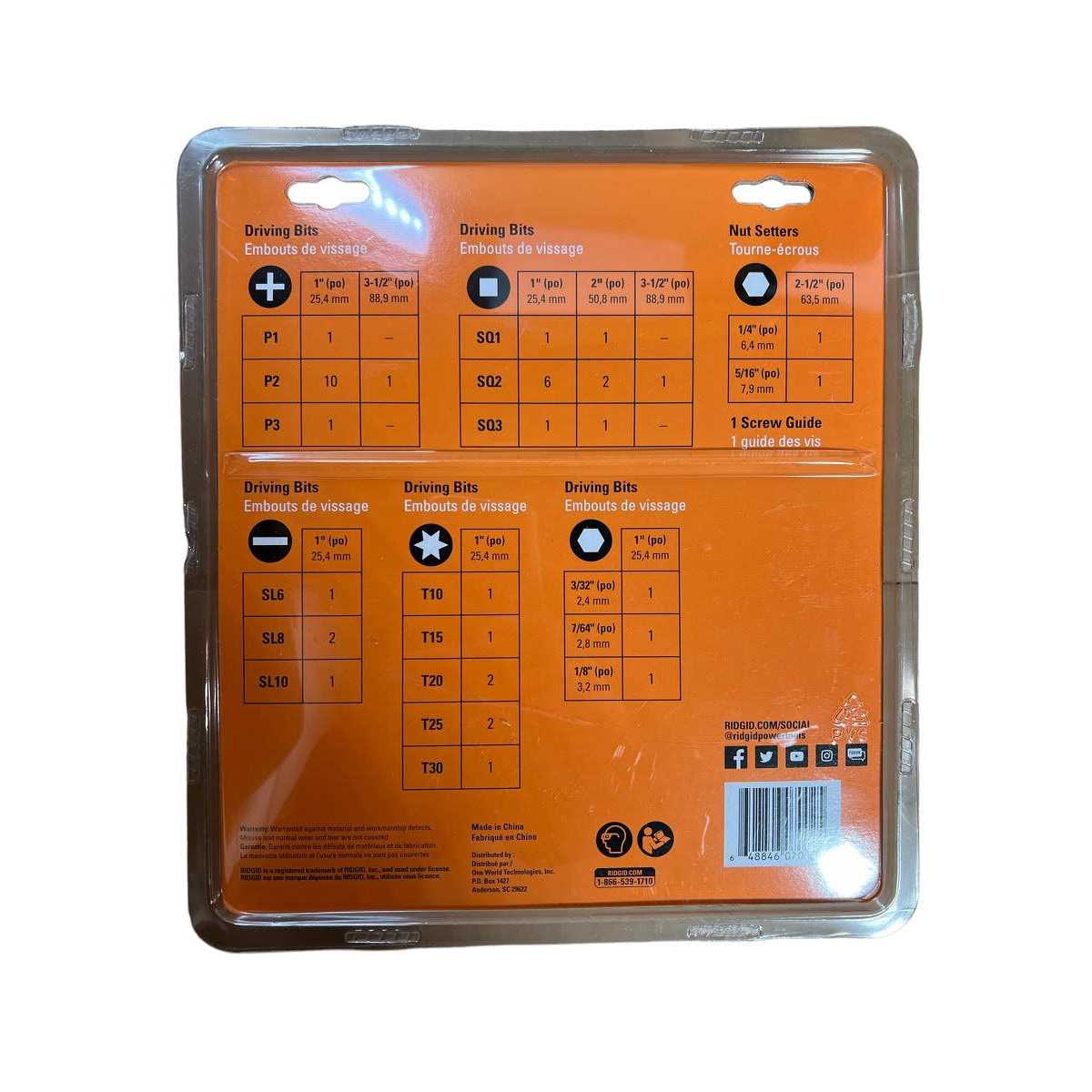 Ridgid Driving Kit with Case - Cheap Fitting