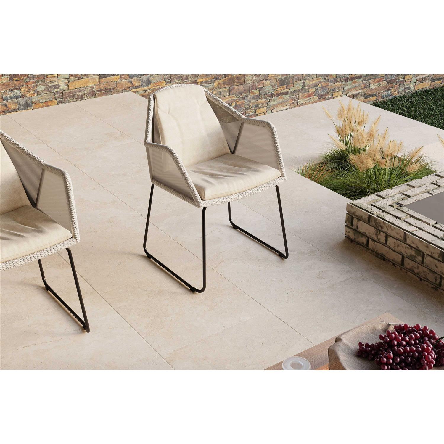 Satori 24-in L x 24-in W x 0.79-in H Square Valor Sand Porcelain Paver 1001-0349-0 - Cheap Fitting