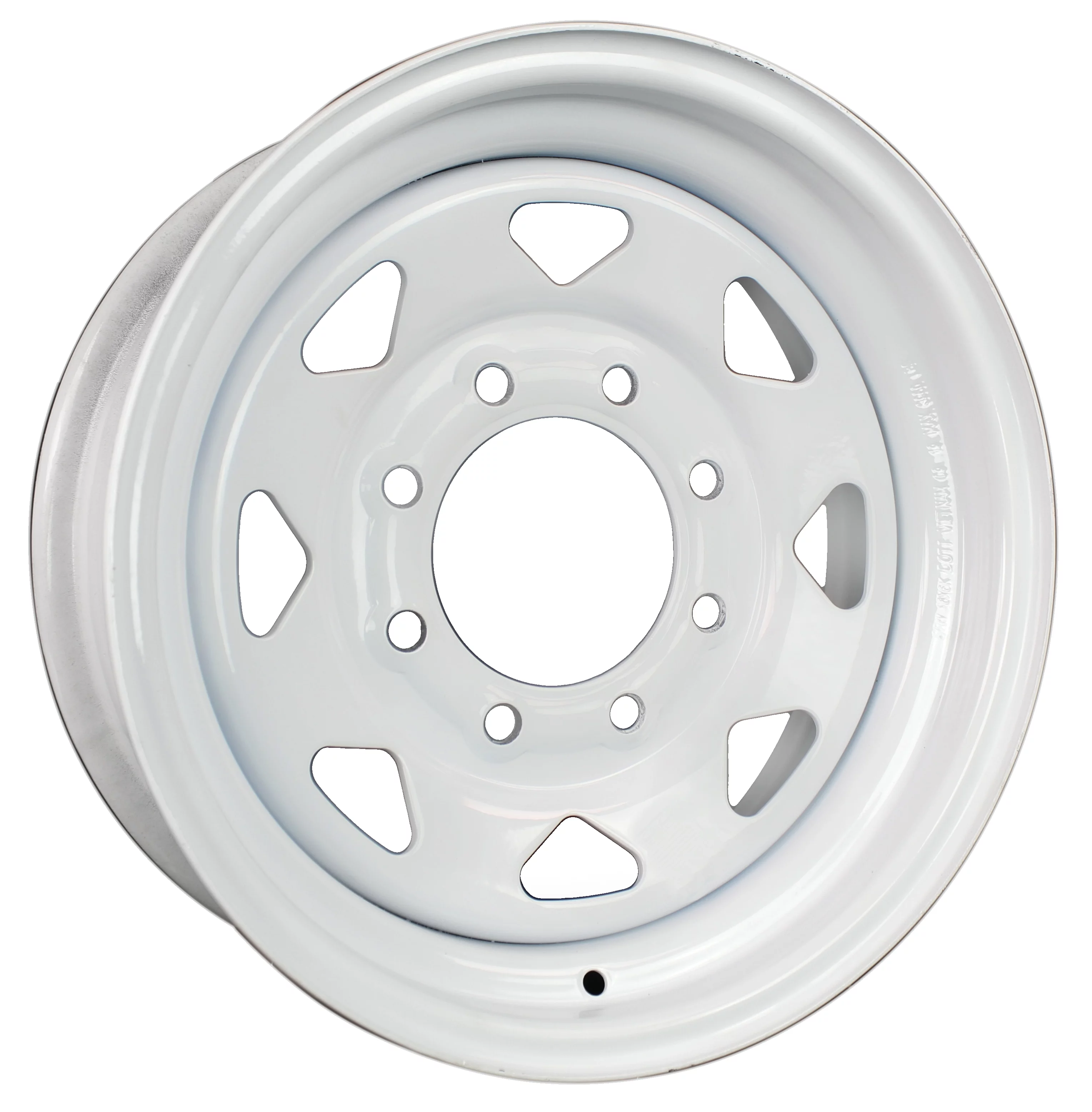 Trailer Wheel Rim 16x6 16 x6 in. Hole 6.5 in. On White Spoke Steel Wheel - Cheap Fitting