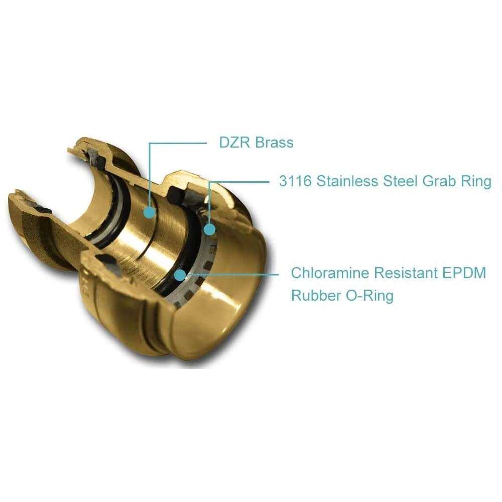 SharkBite,Brass Push Coupling UXL0141 - Cheap Fitting