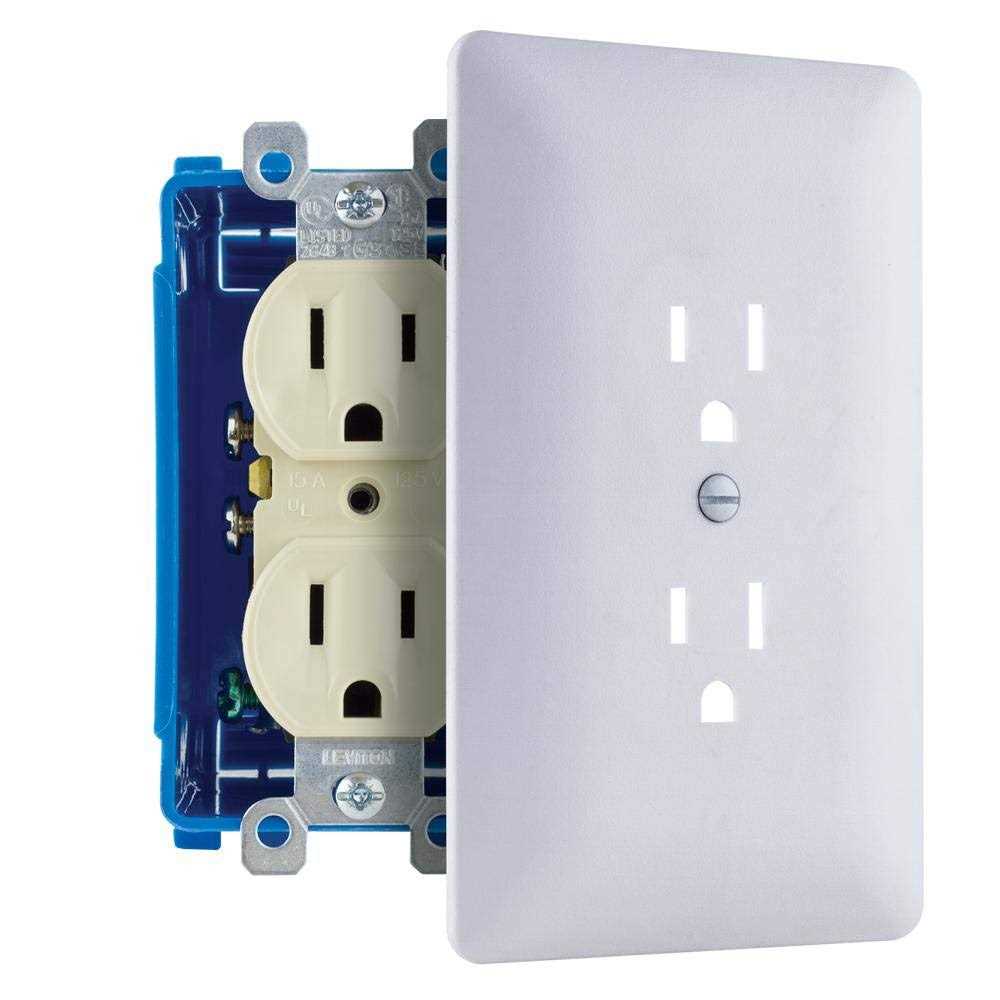Commercial Electric 1-Gang Duplex Plastic Wall Plate - Cheap Fitting