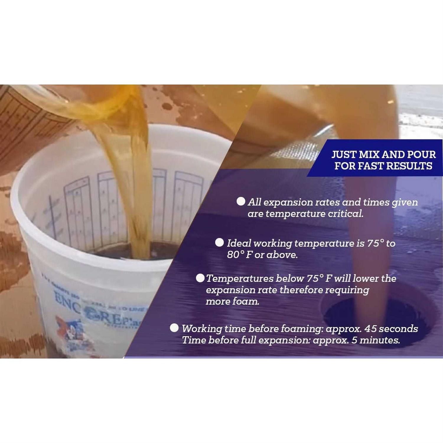 Fiberglass Supply Depot Inc. 4 Lb. Density Expanding Pour Foam, 2 Part Polyurethane Closed Cell Liquid Foam for Boat and Dock Flotation - Cheap Fitting