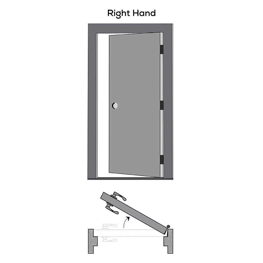 National Door Company ZZ09296R Primed MDF 1 Lite Clear Glass - Cheap Fitting