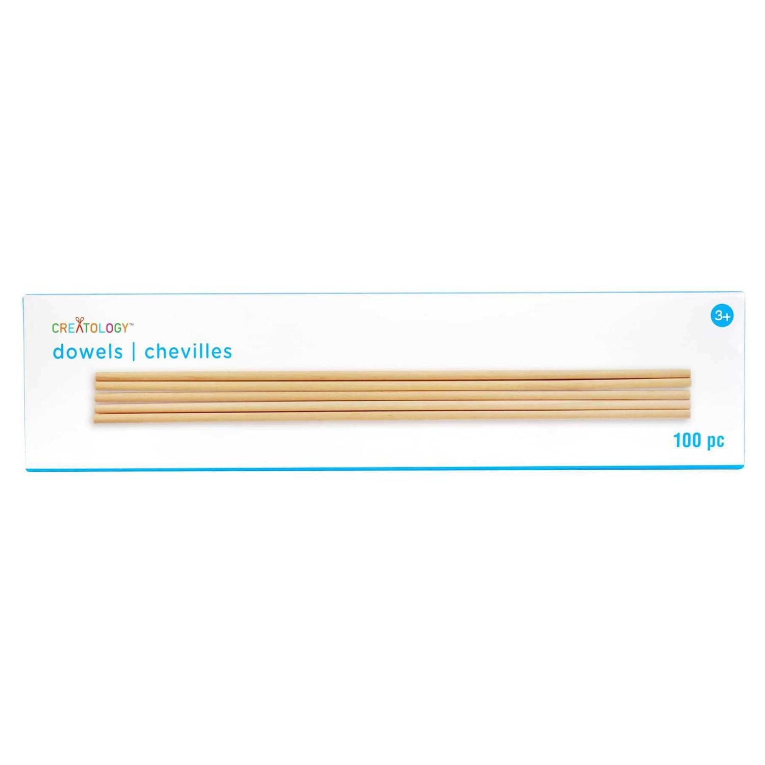 Wooden Dowels by Creatology 100ct - Cheap Fitting