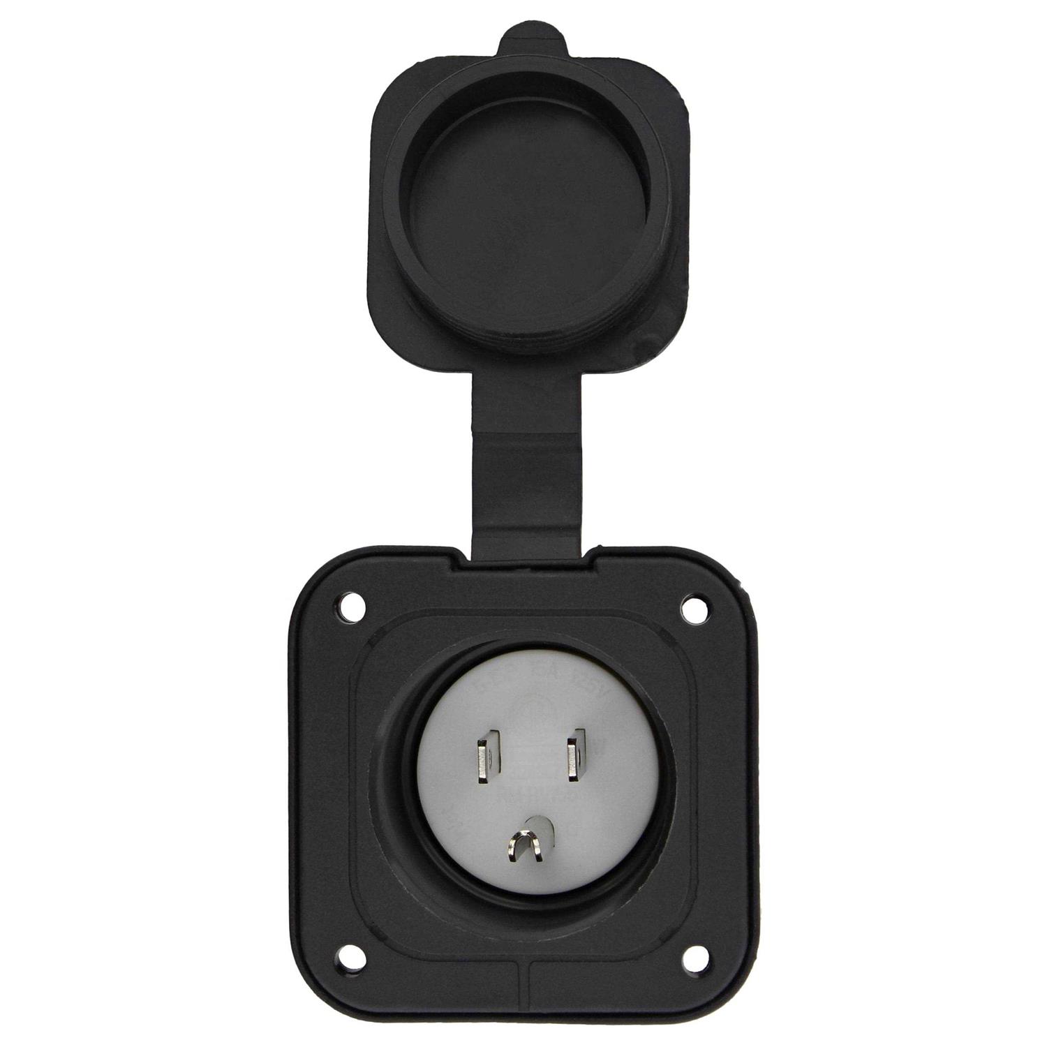 Dumble Power Inlet Port Plug 125 125v 2-Pole 3-Wire AC Port Plug 15a RV Outlet - Cheap Fitting