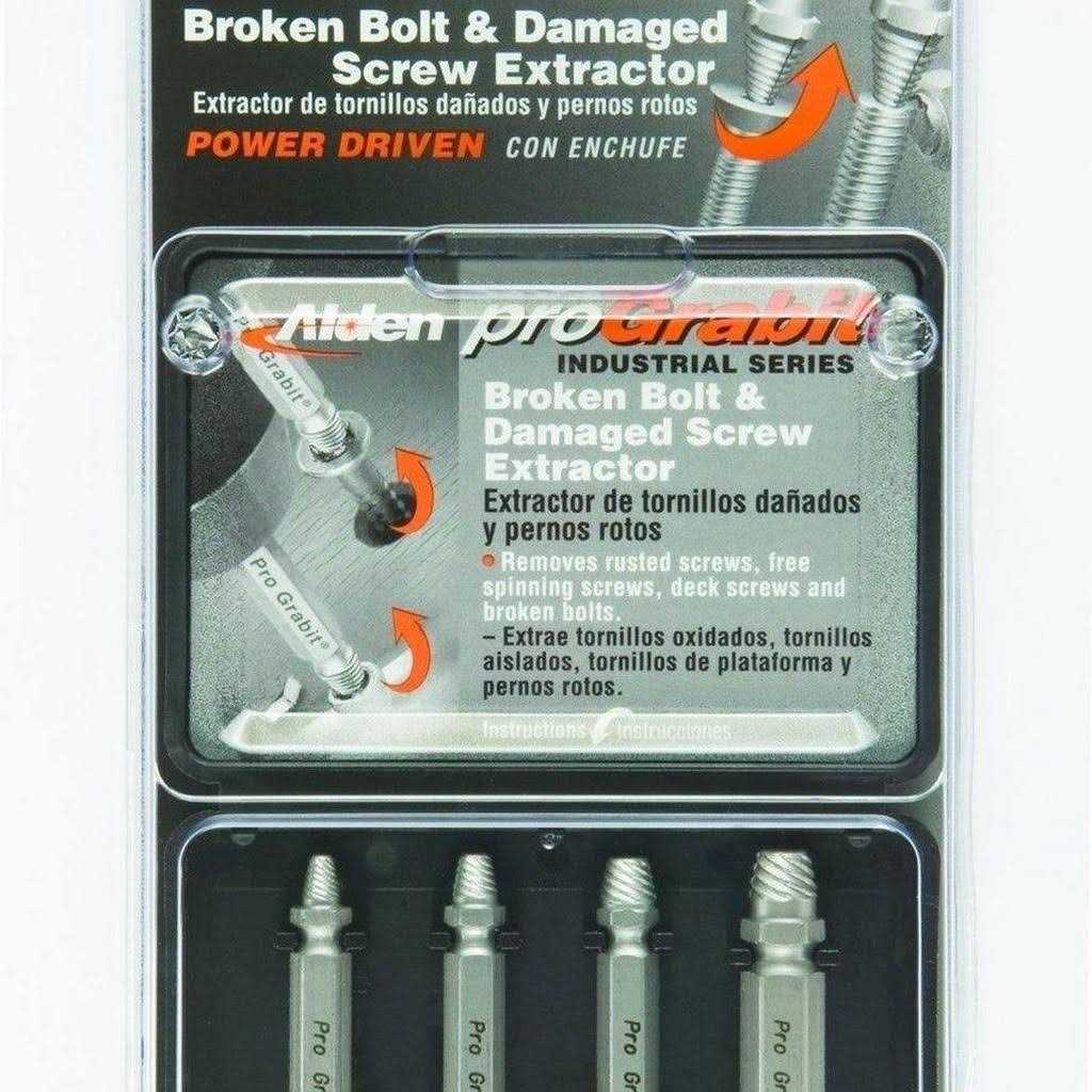 Alden 8440p Pro Grabit Broken Bolt and Damaged Screw Extractor 4 Piece - Cheap Fitting