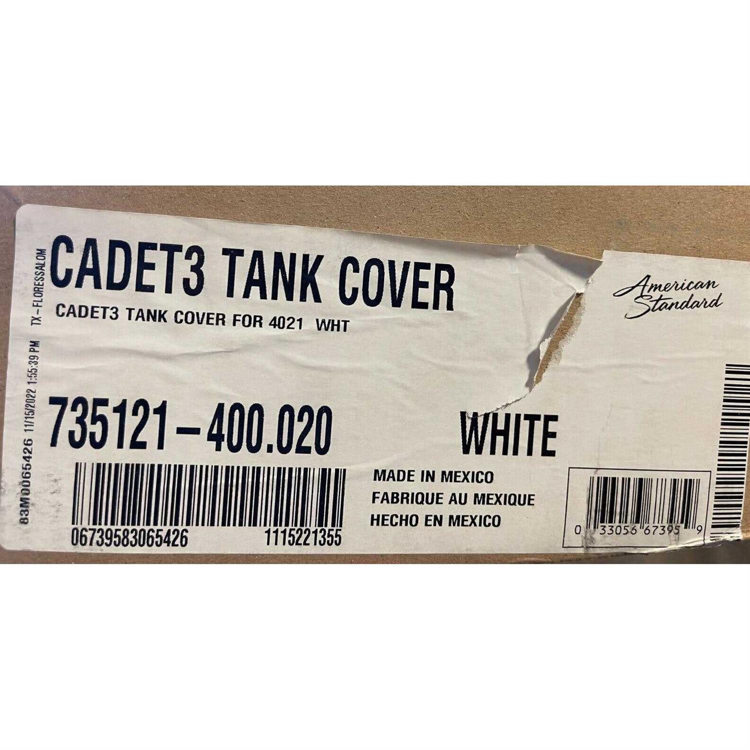 American Standard Cadet 3 Toilet Tank Cover 735121-400.222 - Cheap Fitting