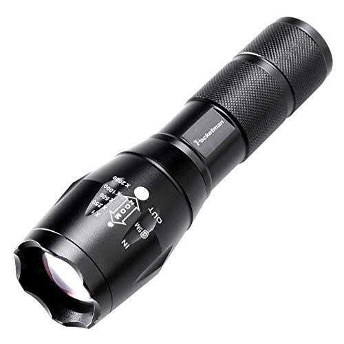 LED Tactical Flashlight Super Bright 2000 Lumen LED Flashlights Portable Outdoor Water Resistant Torch with 5 Light Modes - Cheap Fitting