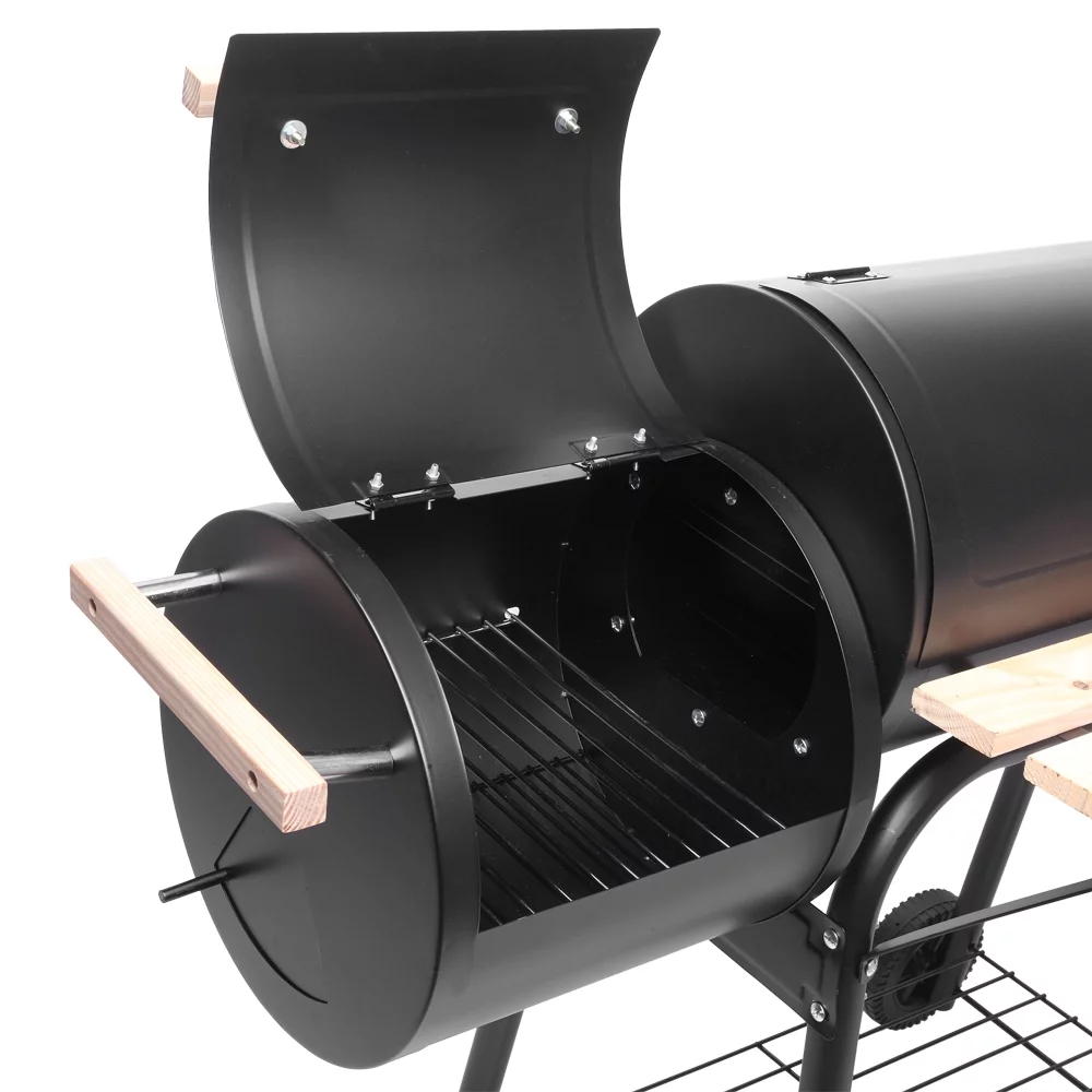 Grill, DFITO Charcoal BBQ Grill Outdoor Charcoal Grill with Wheels and Storage Holder,28 Inch Apple Charcoal Stove Enamel for Outdoor Party Camping Picnic - Cheap Fitting
