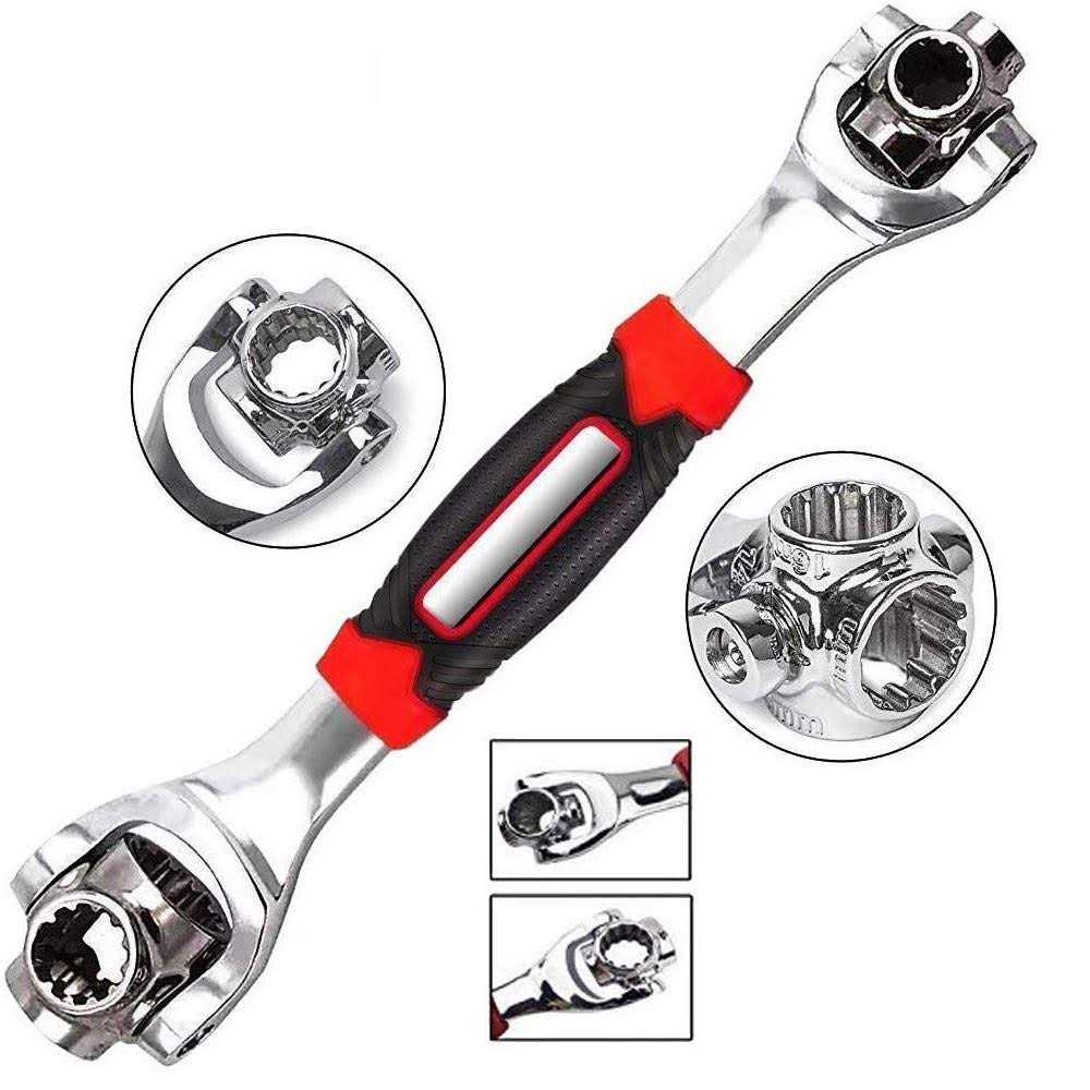 iPstyle Universal Wrench 48 in 1 Socket Multifunction Tool with 360 Degree Rotating Head Spanner for Home and Car Repair at MechanicSurplus.com - Cheap Fitting