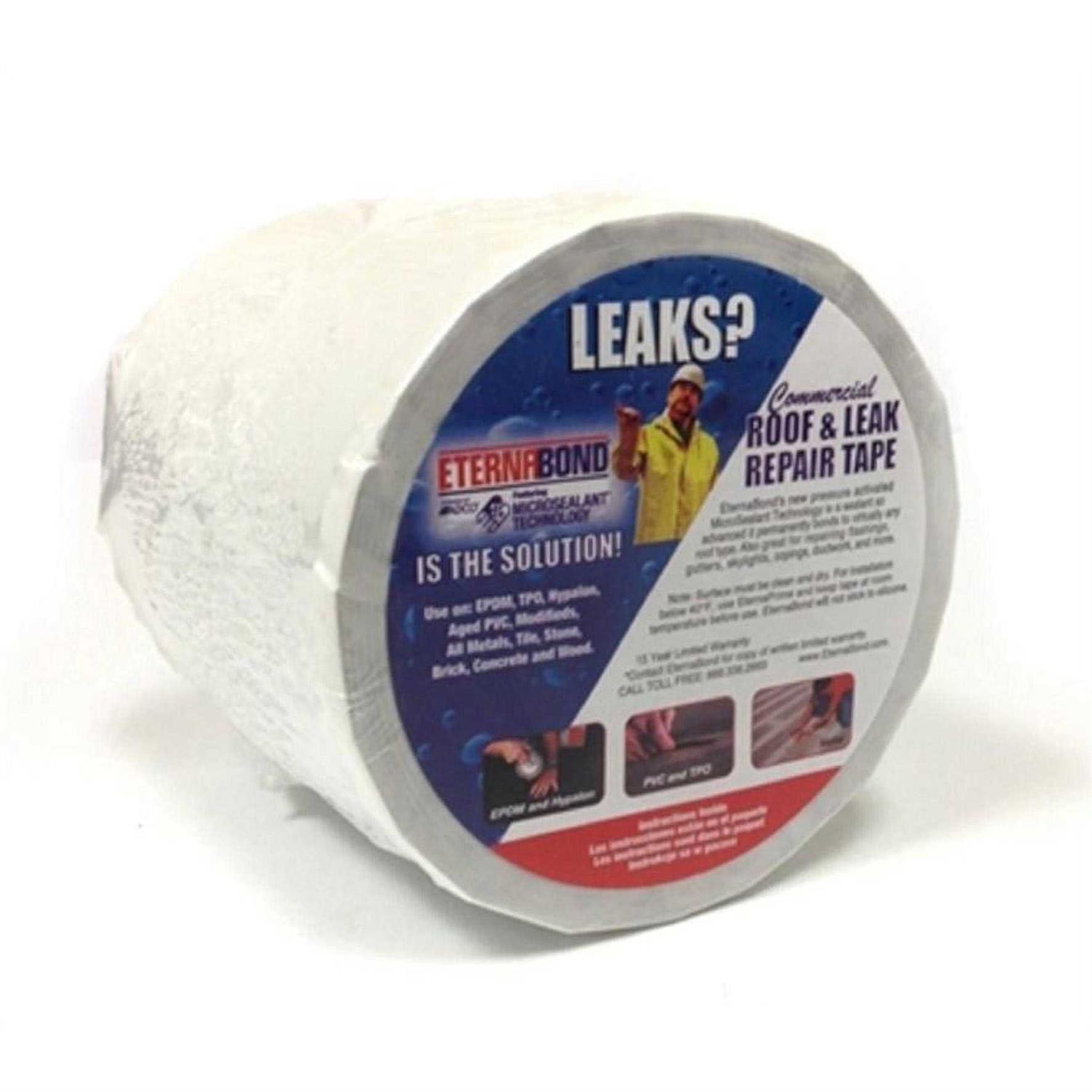 4 inch White Eternabond Roof Leak Repair Tape Patch Seal - Cheap Fitting
