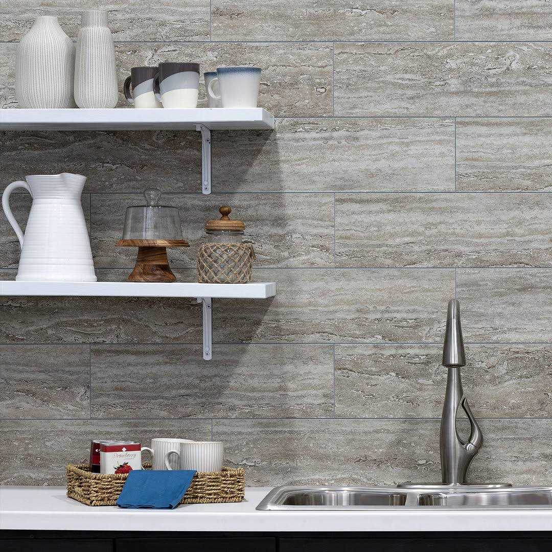 Palisade 22.8 in. x 7.31 in. Interlocking Vinyl Wall/Backsplash Panels - Cheap Fitting