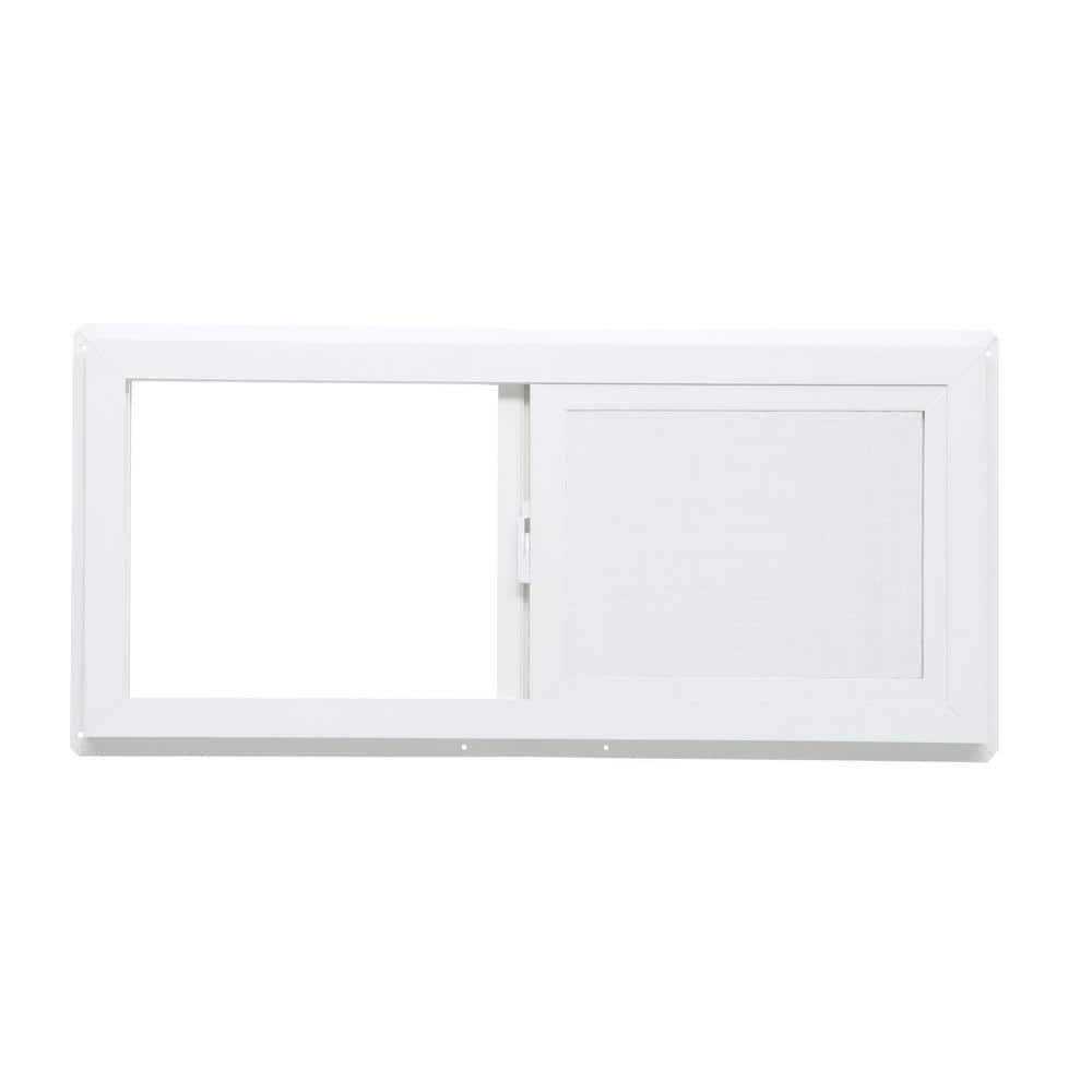TAFCO Windows 31.75 in. x Left-Hand Single Sliding Vinyl Window with Dual Pane Insulated Glass - Cheap Fitting
