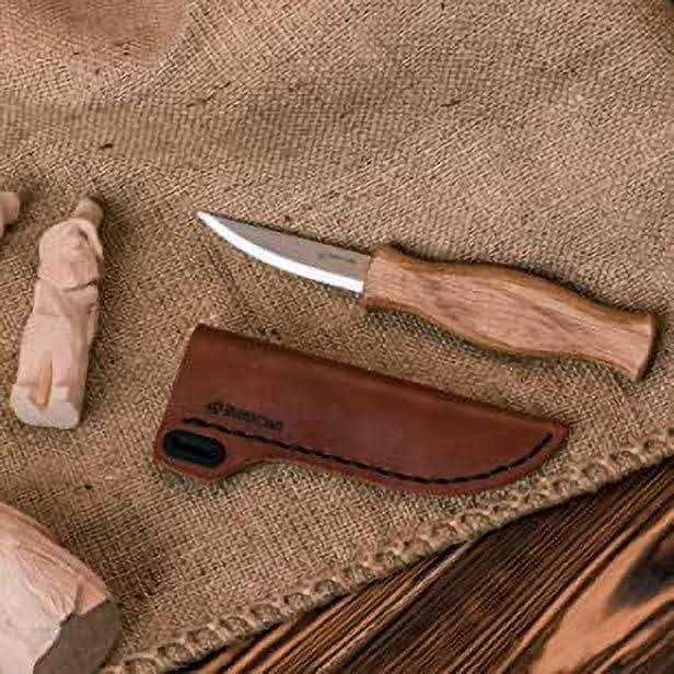 Beavercraft Sloyd Knife C4s 3.14 inch Wood Carving Sloyd Knife with Leather Sheath for Whittling and Roughing for Beginners and Profi Durable High - Cheap Fitting