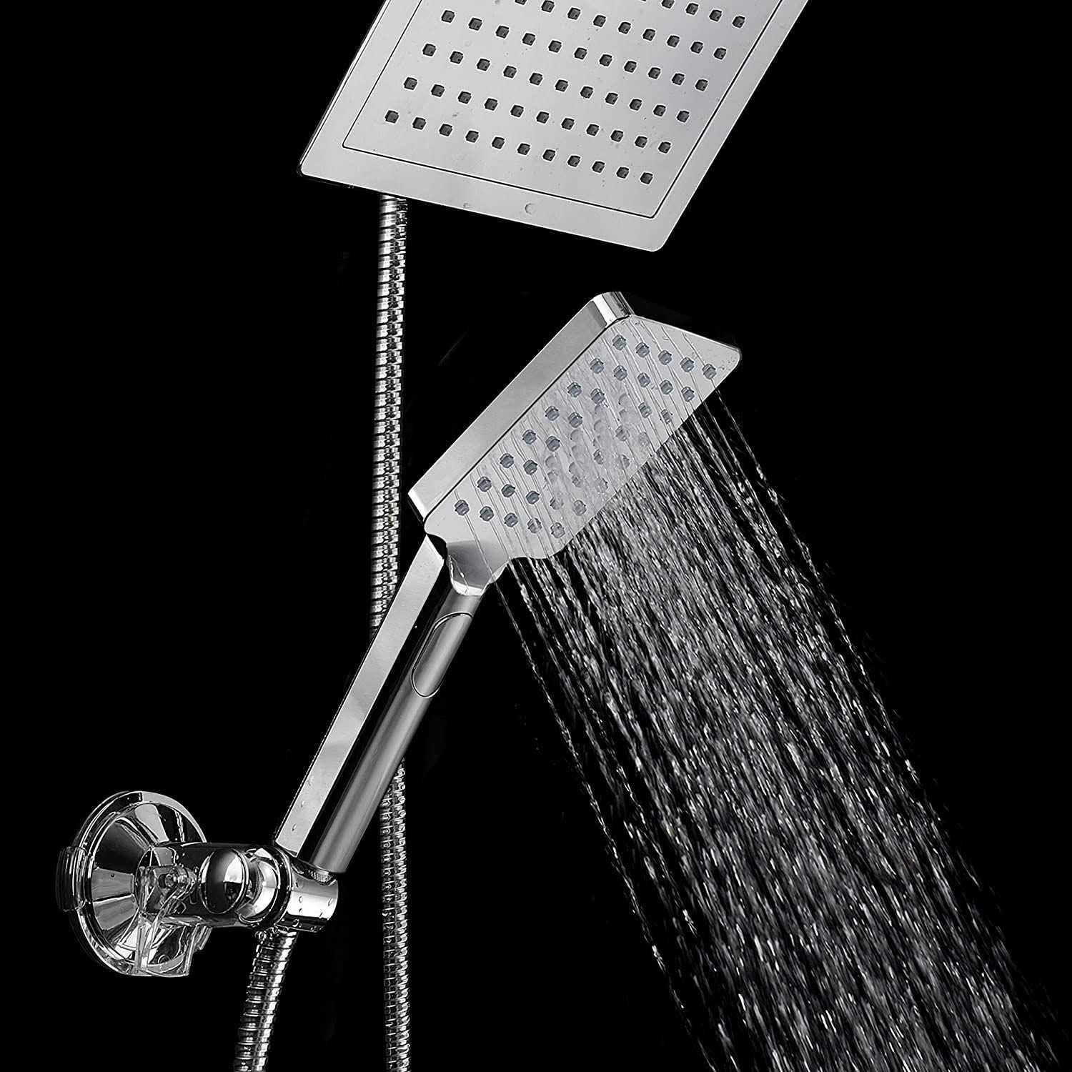 DreamSpa 9-inch Rain Shower Head/Handheld Combo - Cheap Fitting