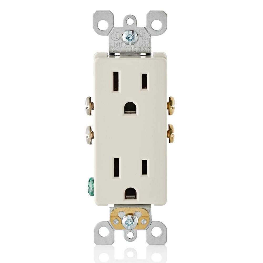 Leviton 5325 Decora Duplex Receptacle - Cheap Fitting