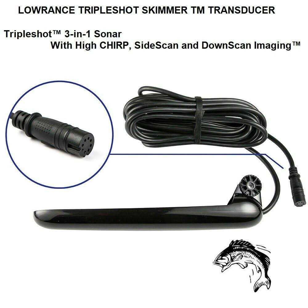Lowrance TripleShot Skimmer Transducer - Cheap Fitting