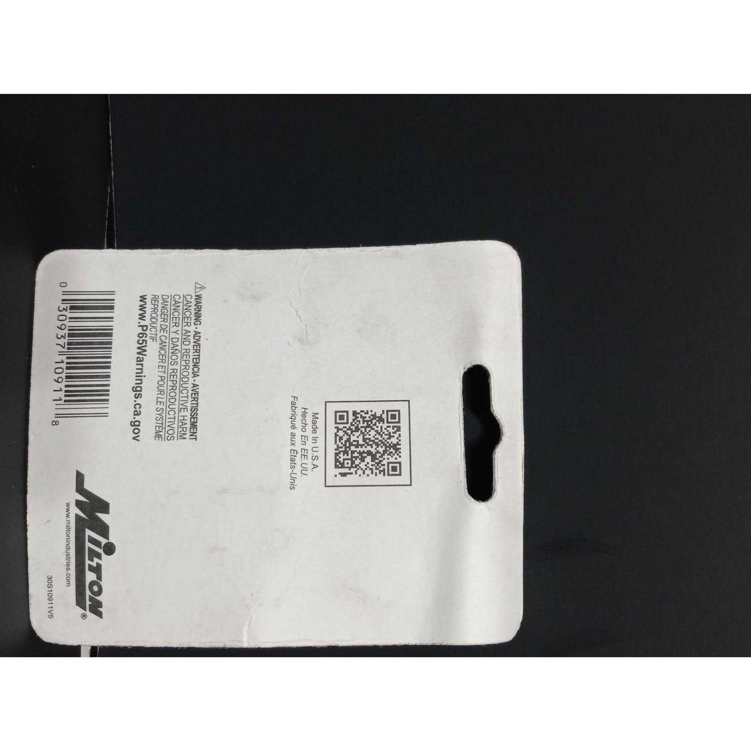 Milton S-1091-1 1/2 MNPT Compressor Tank Check Valve - Cheap Fitting