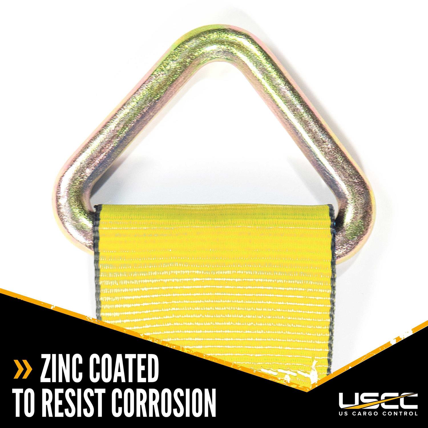 Us Cargo Control 4 x Winch Strap with D-Ring - Cheap Fitting