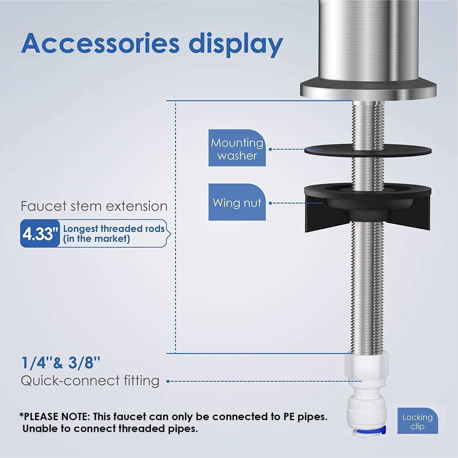 Waterdrop Filtered Water Faucet Drinking Water Faucet Reverse Osmosis Faucet - Cheap Fitting