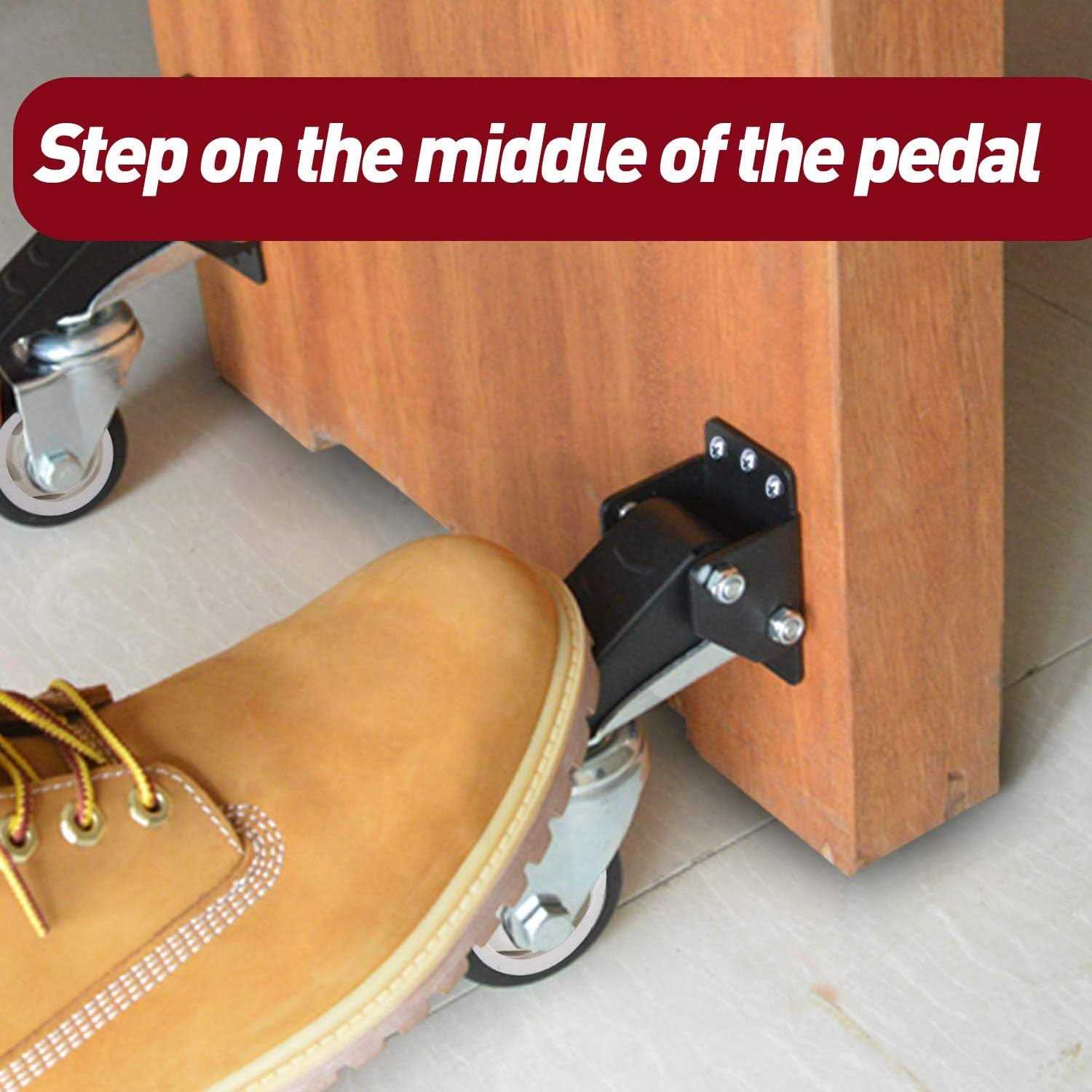 SPACEKEEPER Workbench Casters Kit 880 Lbs 3 Inch Heavy Duty Retractable Caster Designed for Workbenches Machinery - Cheap Fitting