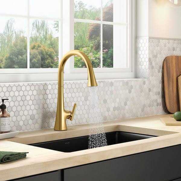KOHLER Conti Single Handle Pull Down Sprayer Kitchen Faucet - Cheap Fitting
