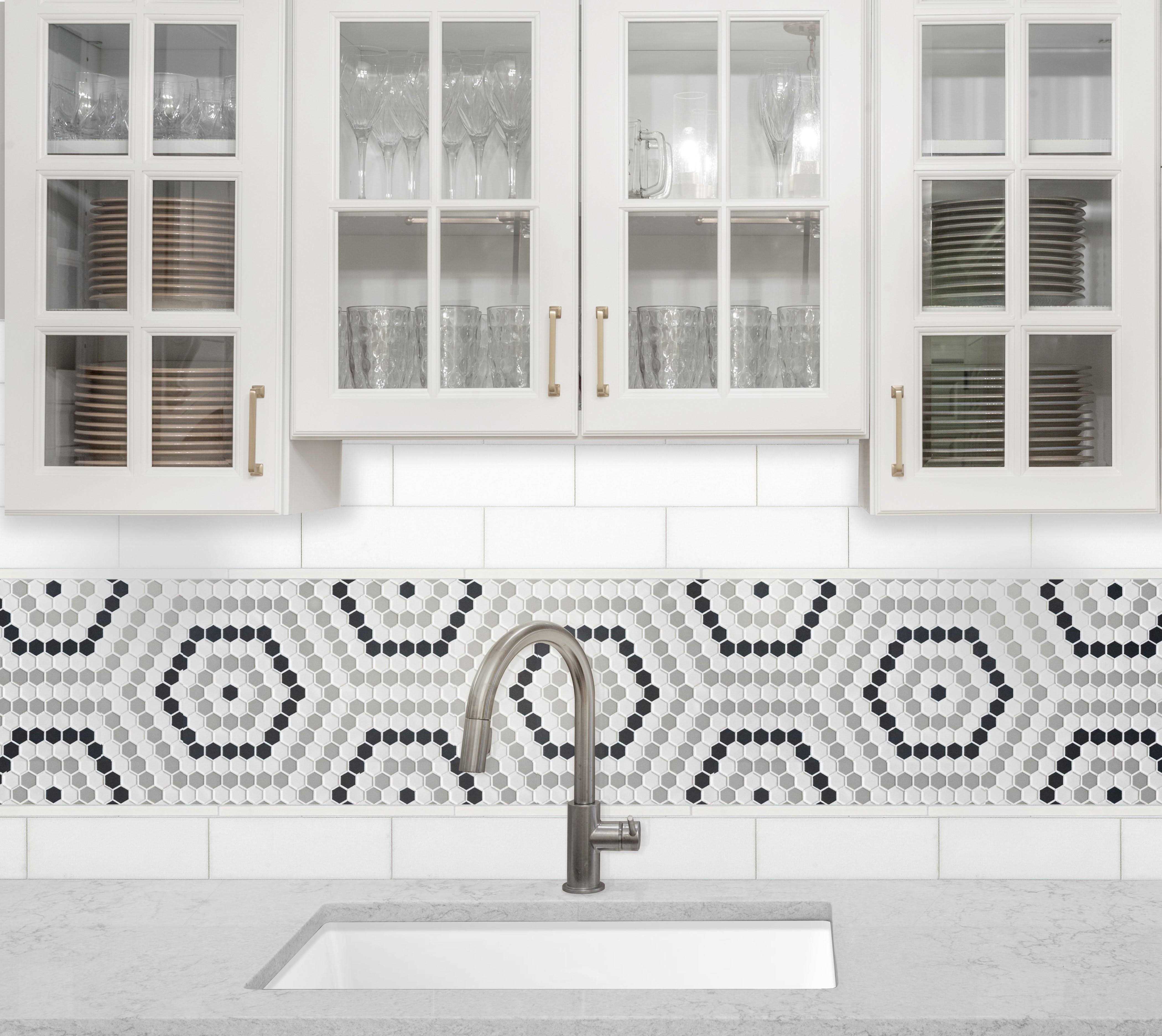 Floor & Decor Bright White Ice Polished Liner - Cheap Fitting