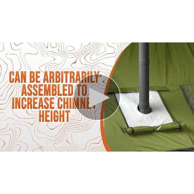 Guide Gear Outdoor Wood Stove Pipe Extension Accessories - Cheap Fitting