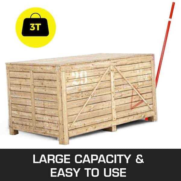 VEVOR 3T Prylever Bar 6600 lbs Capacity Steel Pry Lever Bar Heavy Duty with Wheels Prylever Length Handle - Cheap Fitting